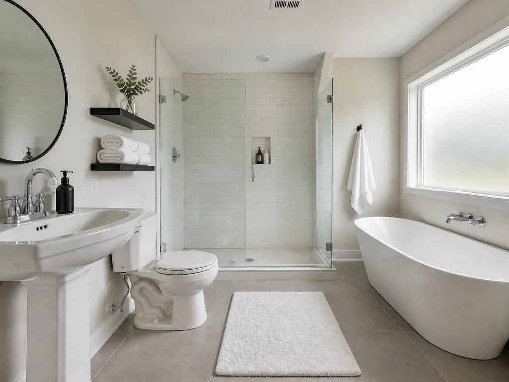 Bathroom after virtual staging