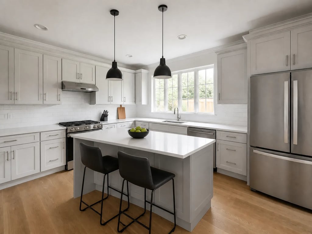 Kitchen after virtual staging