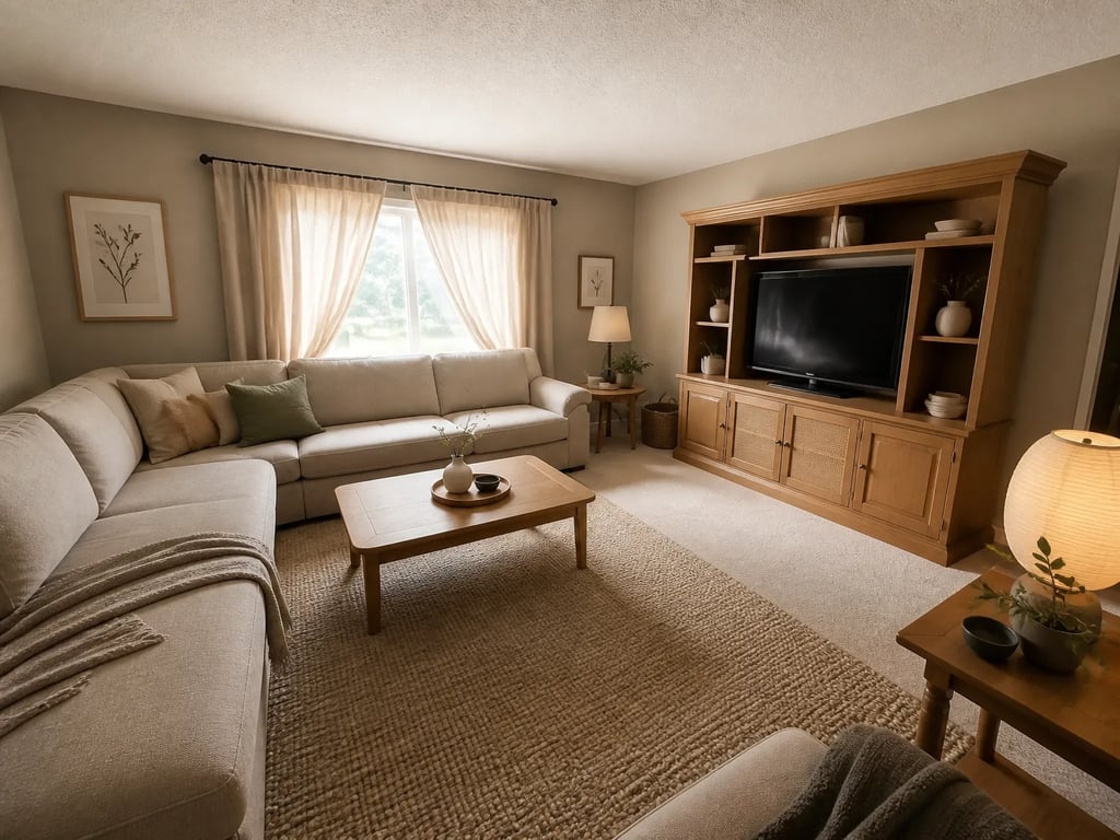 After — Japandi living