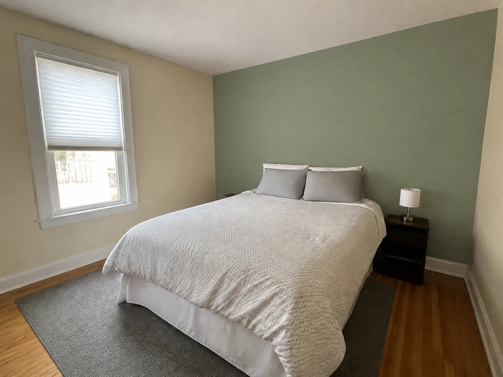 After — Accent sage green