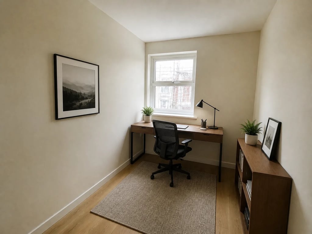 Converted brownstone studio