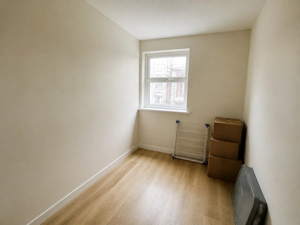 Multi-function dining + work zone (before)