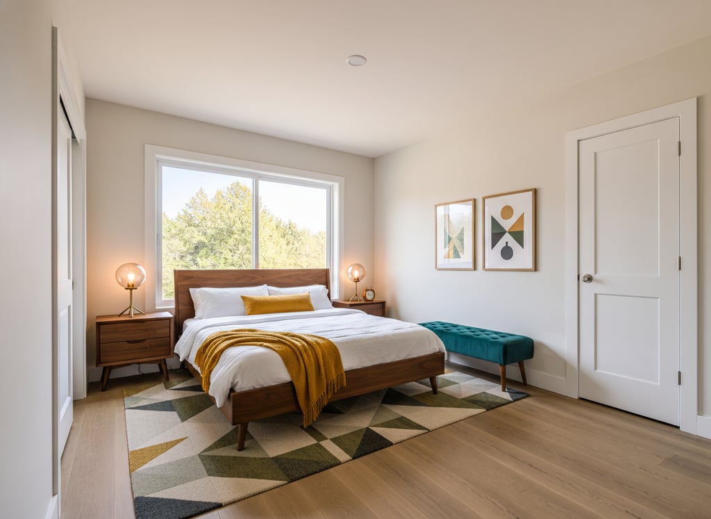 Mid-Century Modern staging example 2 — after