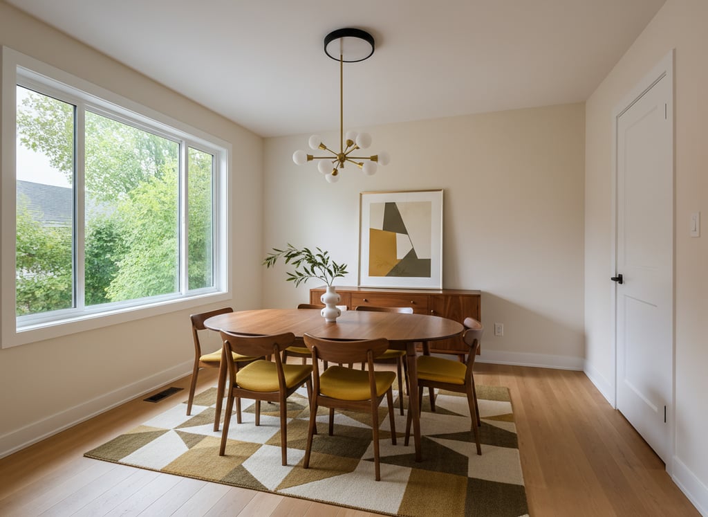 Mid-Century Modern staging example 3 — after