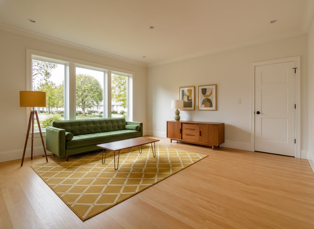 Mid-Century Modern staging example 6 — after